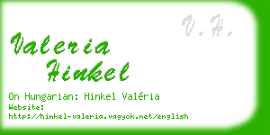valeria hinkel business card